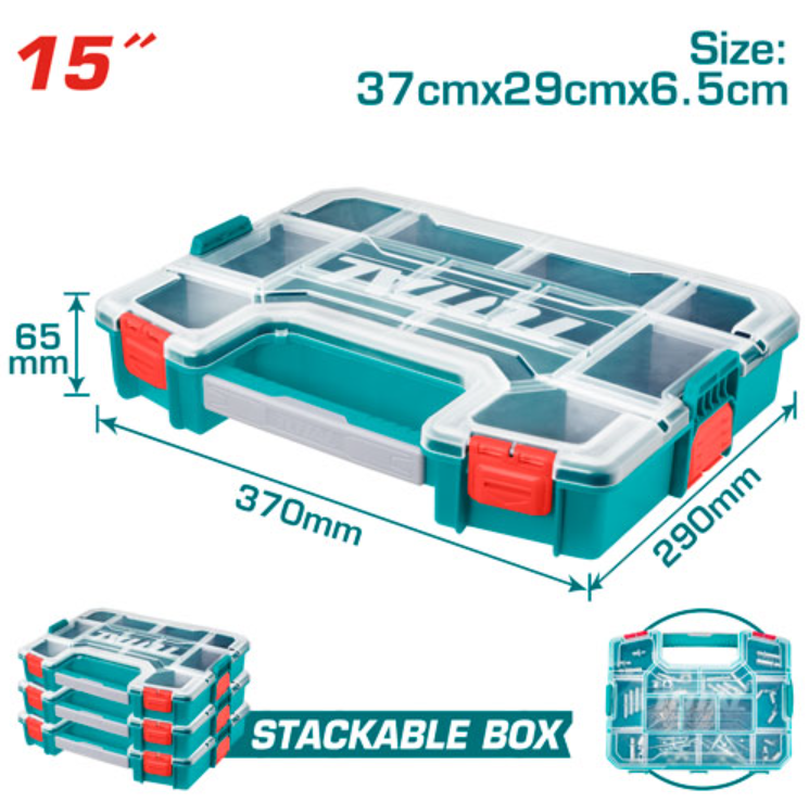 ORGANIZADOR DE PLÁSTICO 37X29X6,5CM - TOTAL