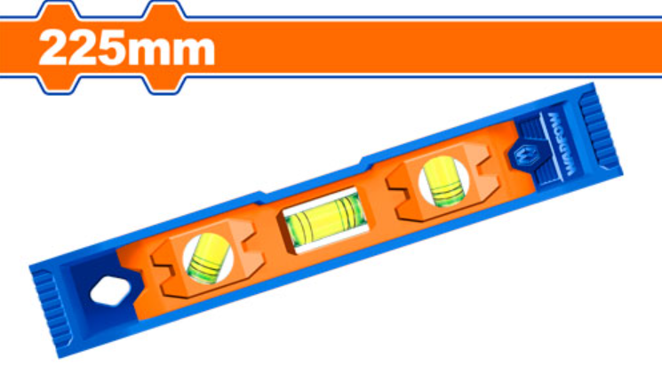 NIVEL DE BURBUJA MINI 225MM POLIPROPILENO - WADFOW