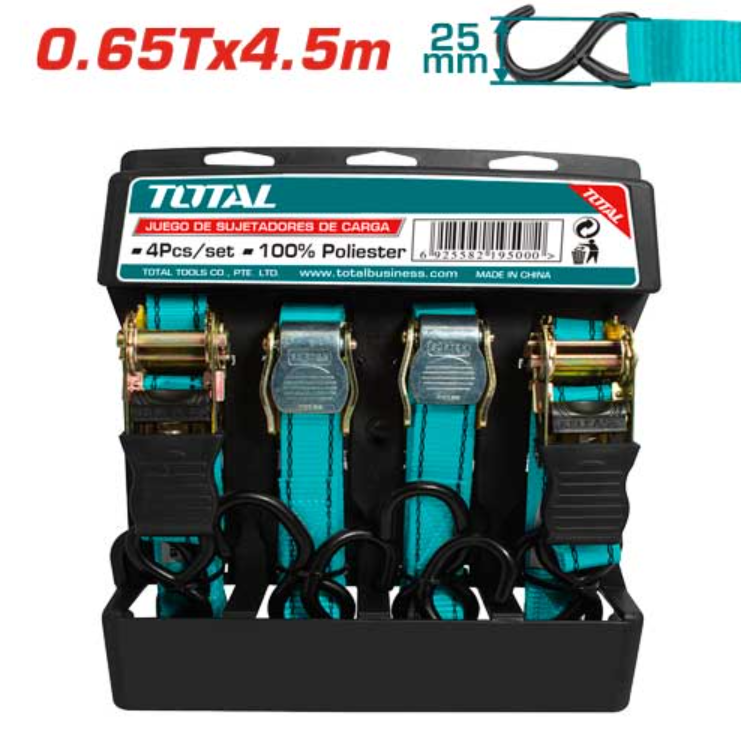 CATRACA Y CINTA 0.65TX4.5M (4 PZS) - TOTAL