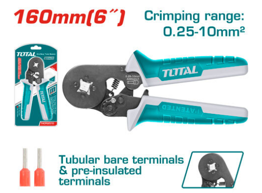 CRIMPADORA CON TRINQUETE 0.25-10MM - TOTAL THCPG2510