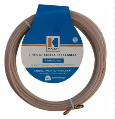 PASACABLES PLASTICO 15MTS CON ALMA DE ACERO - KALOP
