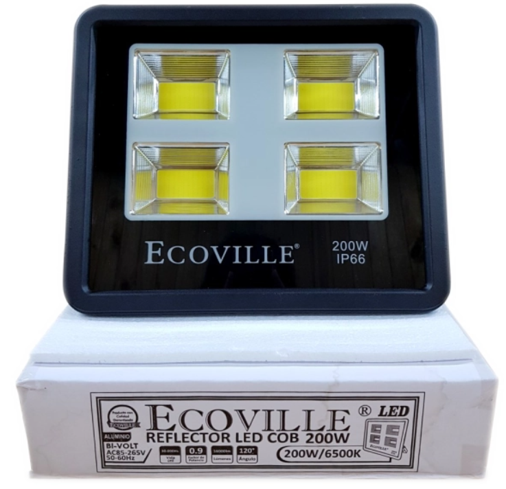 REFLECTOR LED COB 200W 6500K 0.9FP-19736 ECOVILLE