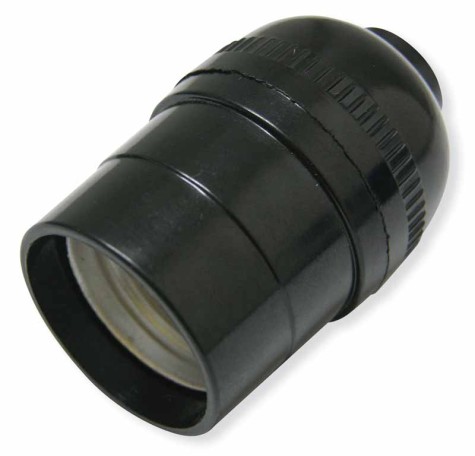 PORTA LAMP. PBL-080 NEGRO E27 150438- HI TRONIC