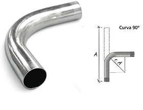 CURVA ZINCADA 3/4 PULG. 90° 109423- ELECON